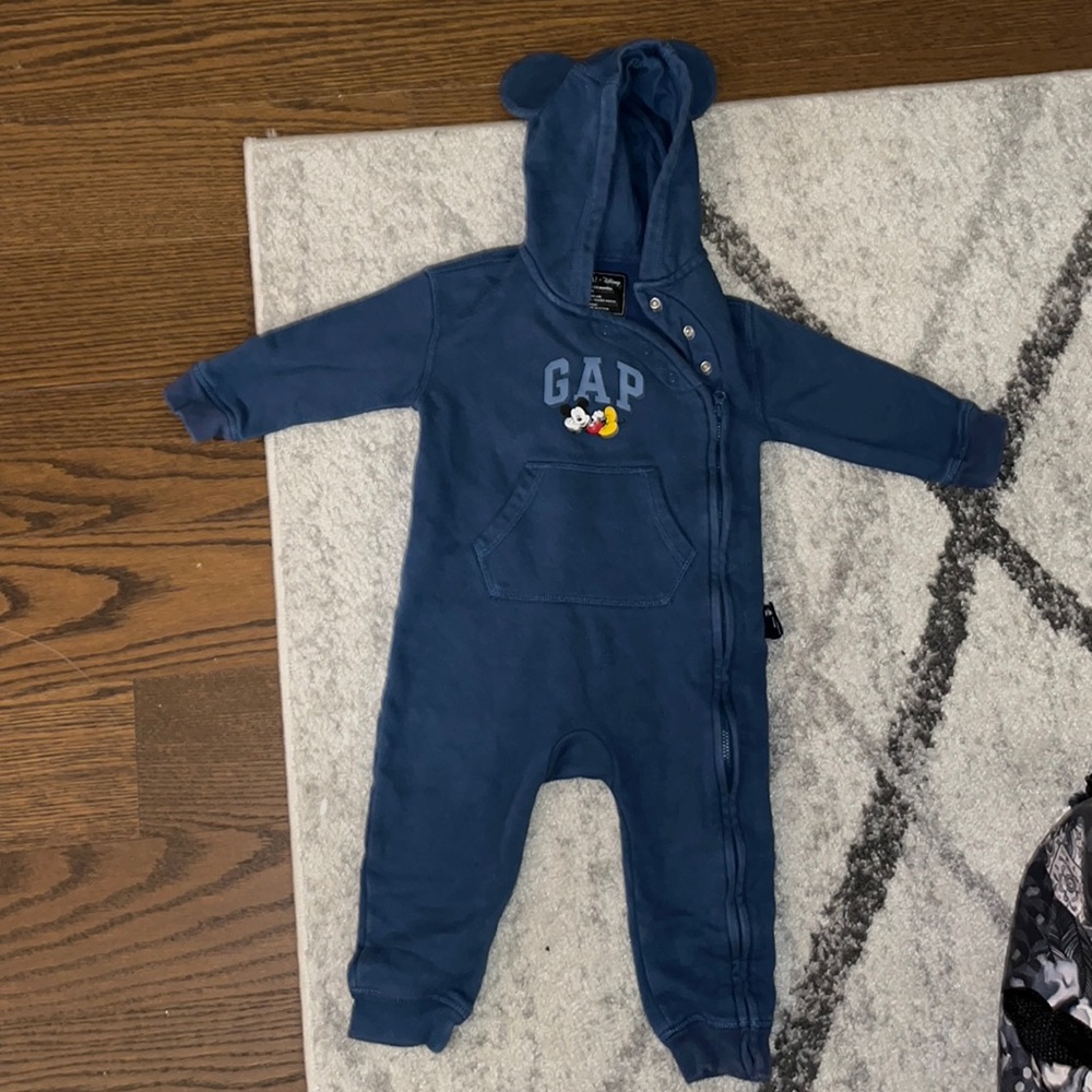 babyGap | Disney Mickey Mouse Logo One-Piece